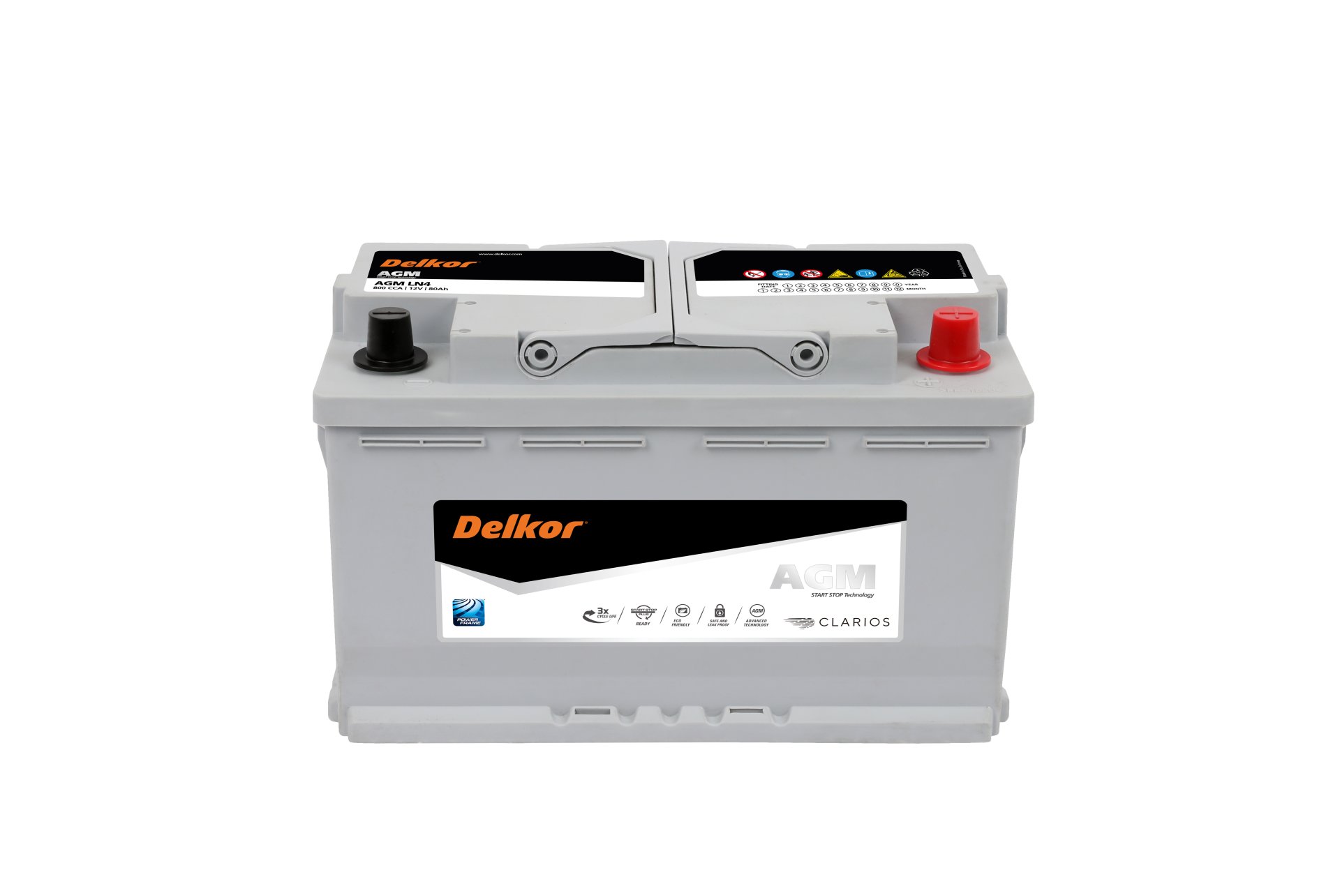 Battery Delkor AGM LN4 (Absorbent Glass Mat Type) 12V 80Ah - rungseng